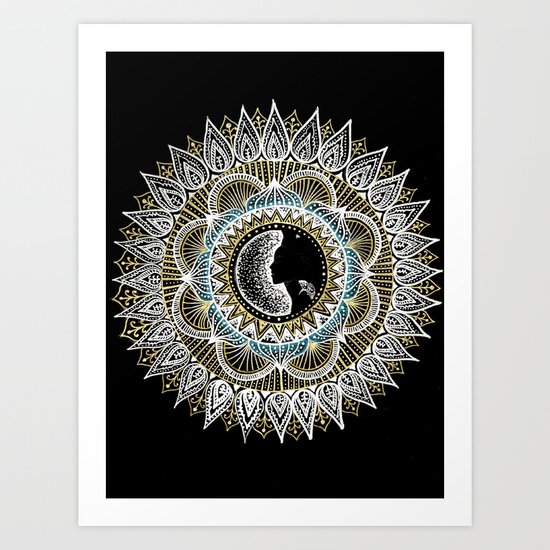 Woman Mandala Art Print