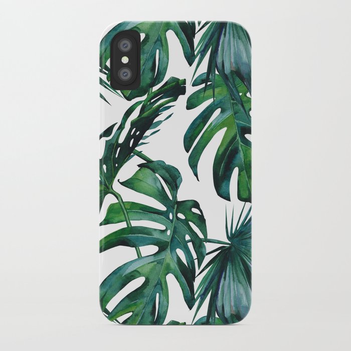 Tropical Palm Leaves Classic iPhone Case