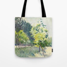 Gustave Caillebotte "Allée bordée d'arbres - Alley lined by trees" Tote Bag