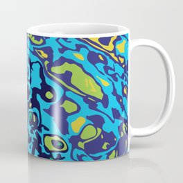 New Zealand Paua Stylised Colour Graphic Pattern Coffee Mug