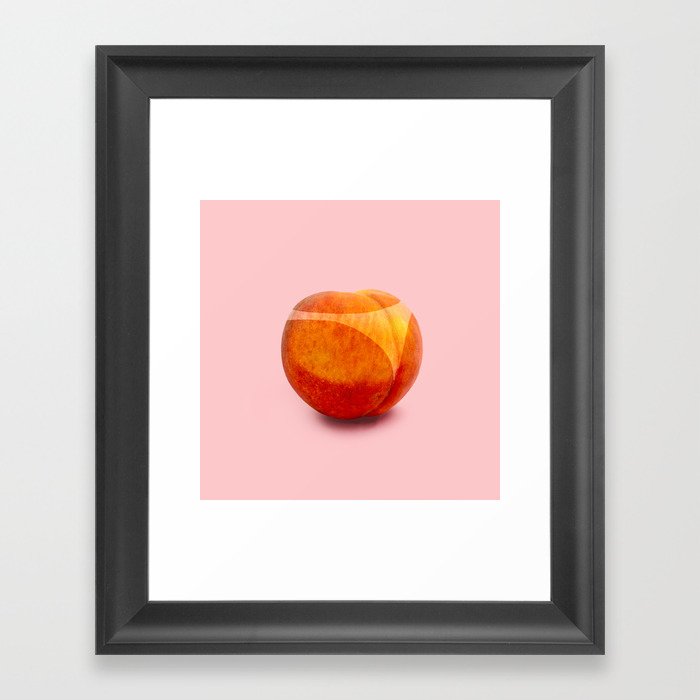 Peach Framed Art Print