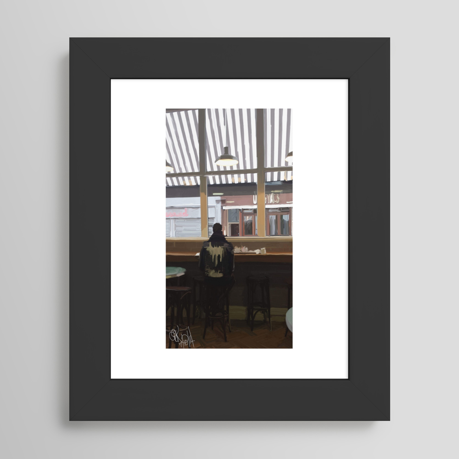 Coffee at Fallon and Byrne, Dublin Framed Art Print by Declan ...