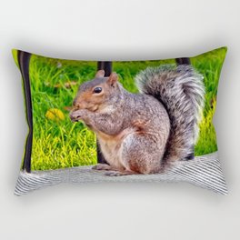 Hungry Squirrel Rectangular Pillow
