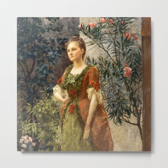 Portrait of Emilie Floge_Klimt  Austrian symbolist painter (1862-1918) Metal Print