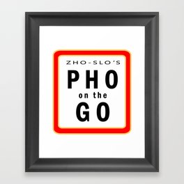 Pho on the Go Framed Art Print