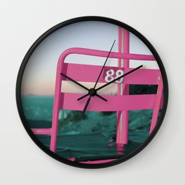 Pop Art 80's Chair Lift Wall Clock