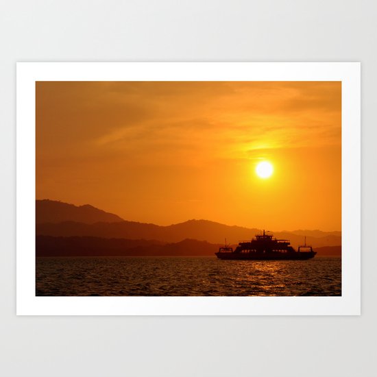 Last Ferry Art Print