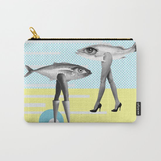 at beach Carry-All Pouch