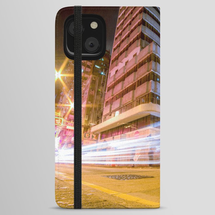 China Photography - Cars Driving Through Down Town iPhone Wallet Case