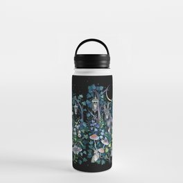 Black Goat Moon Garden Water Bottle