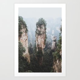 Zhangjiejia National Forest Park Art Print