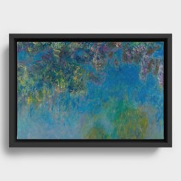 Claude Monet Wisteria Framed Canvas