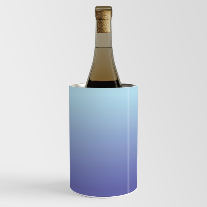 PERIWINKLE BLUE GRADIENT PATTERN  Wine Chiller