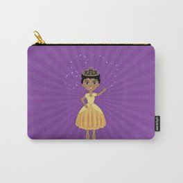 African American Princess // Yellow and Purple Carry-All Pouch
