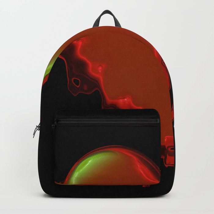 Melted red heart Backpack