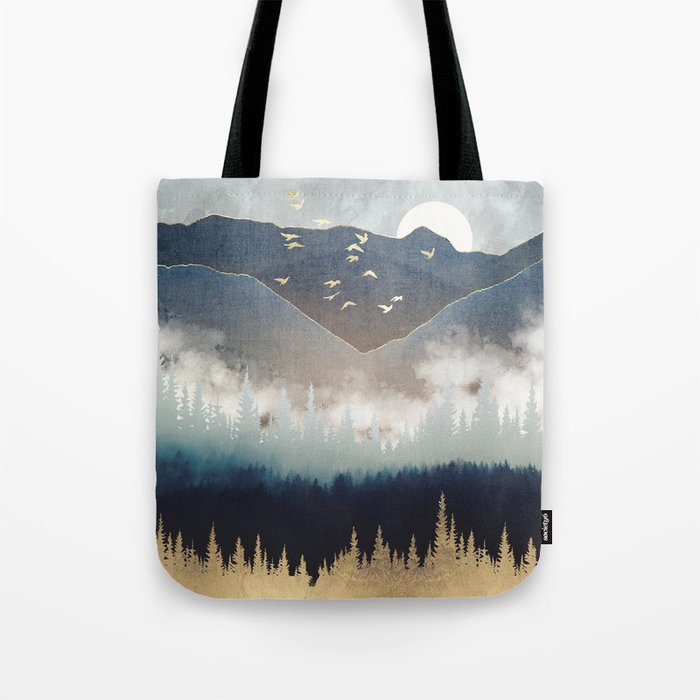 Blue Mountain Mist Tote Bag