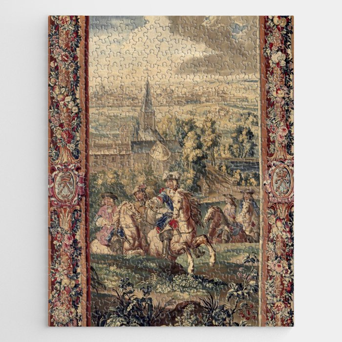 Antique 18th Century 'Capture of Lille' French Tapestry Jigsaw Puzzle