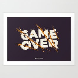 Game Over Art Print