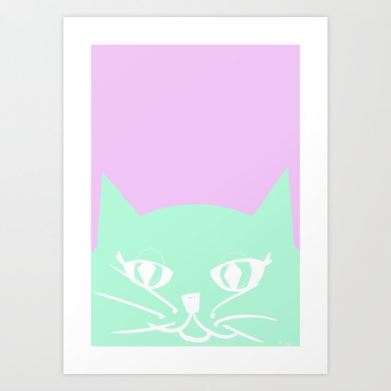Cat! Art Print