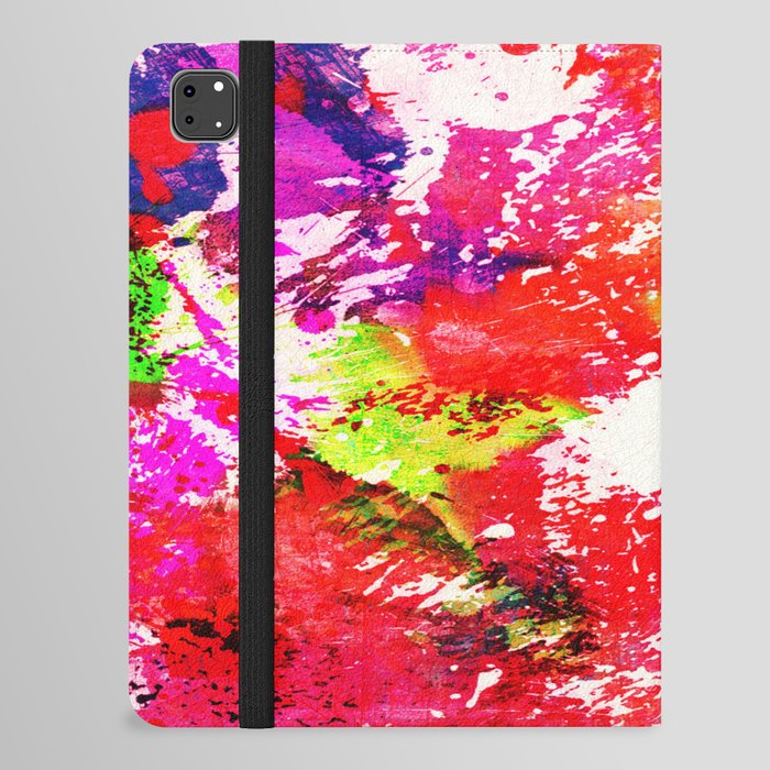 Expression Of Colour - Abstract Painting In Rainbow Colours iPad Folio Case