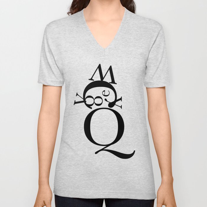 Baskerville Meow V Neck T Shirt