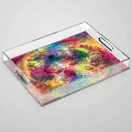 Rainbow Explosion Acrylic Tray