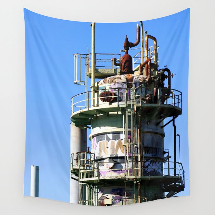 Oil Refinery Wall Tapestry