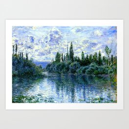 Monet : Arm of the Seine near Vetheuil  1878 Art Print