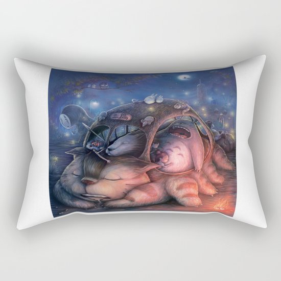 Ghibli Sleepover Rectangular Pillow
