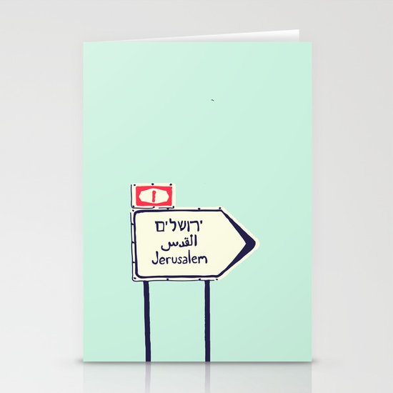 Jerusalem This Way Stationery Cards