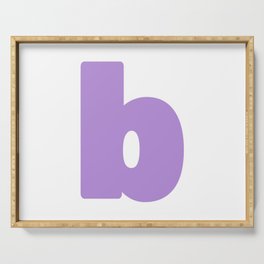 b (Lavender & White Letter) Serving Tray