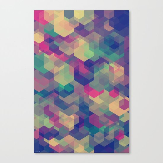 CUBEN Dark Shambles Canvas Print