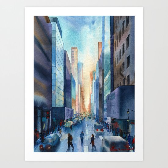 New York. Streets Art Print