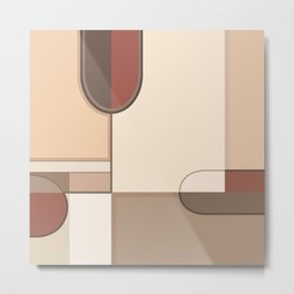 Abstract Art Shapes II Browns Rusts Creams Metal Print | Abstractrectangles, Digitaldesign, Abstractart, Design, Abstractshapes, Abstract, Digitalart, Abstractdesign, Brownsandcreams, Squaresabstract 
