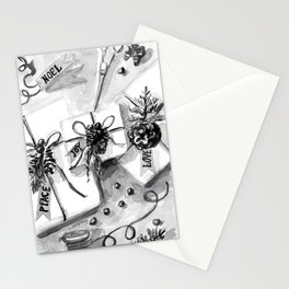Gifts of Peace, Joy, Love, Noel Stationery Cards