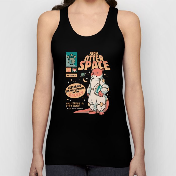 Otter Space Astronaut Other Gravity Galaxy Comics by Tobe Fonseca Tank Top