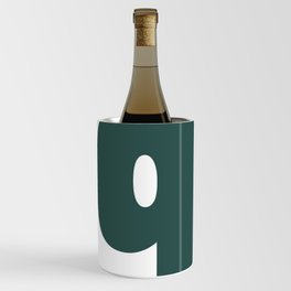 q (Dark Green & White Letter) Wine Chiller