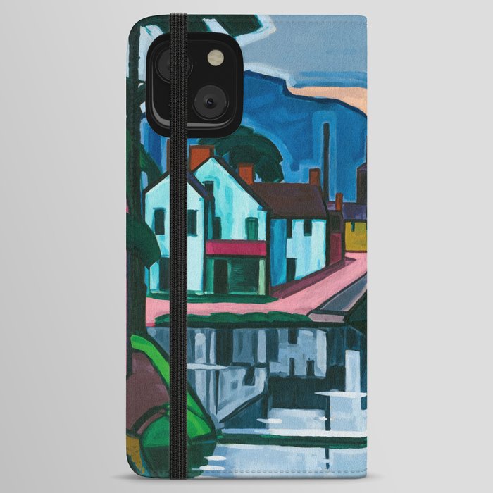 Old Canal Port, 1914 by Oscar Bluemner iPhone Wallet Case