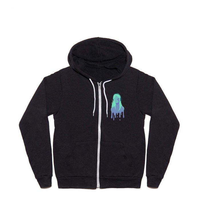 Music is Good for the Soul! (blue) Full Zip Hoodie