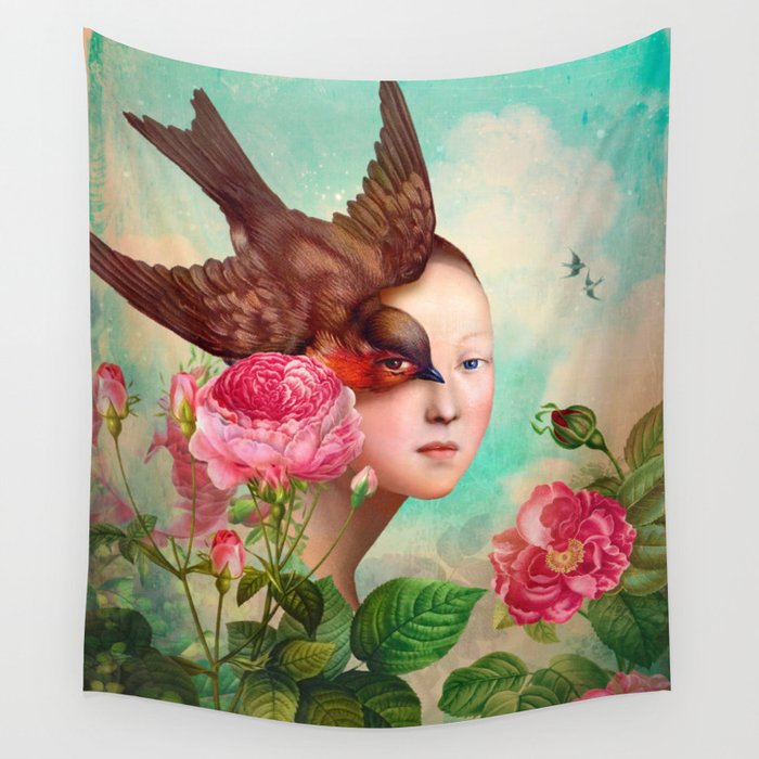 The Silent Garden Wall Tapestry