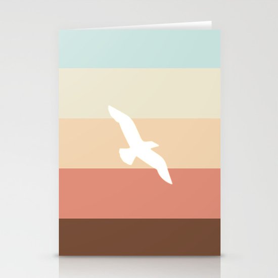Out At Sea Series - Sun, Sand and Seagulls Stationery Cards