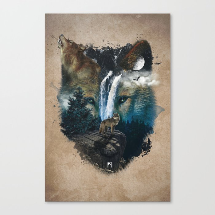 Calm of the Wolf Canvas Print