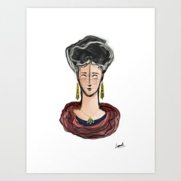 LadyOpera1 Art Print