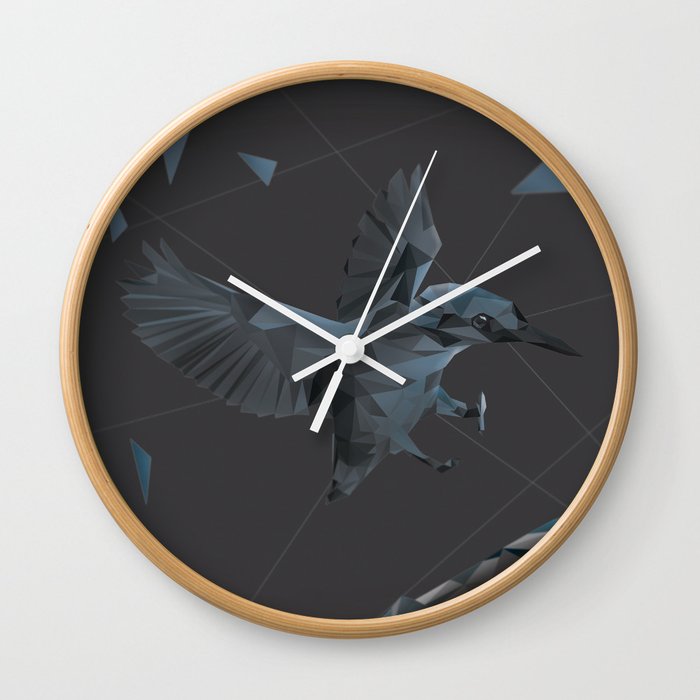Polygon Kingfisher Wall Clock