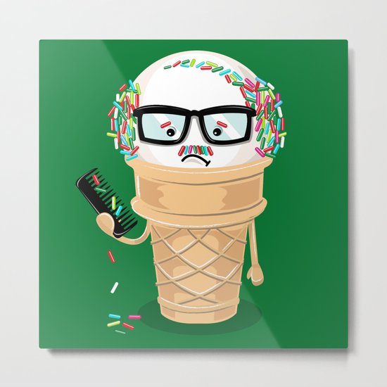 Ice Cream Coneover (Holiday Edition) Metal Print