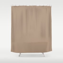 MEXICAN SAND solid color. Warm Neutral color plain pattern  Shower Curtain