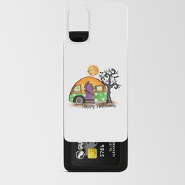 Happy Halloween witch camper halloween Android Card Case