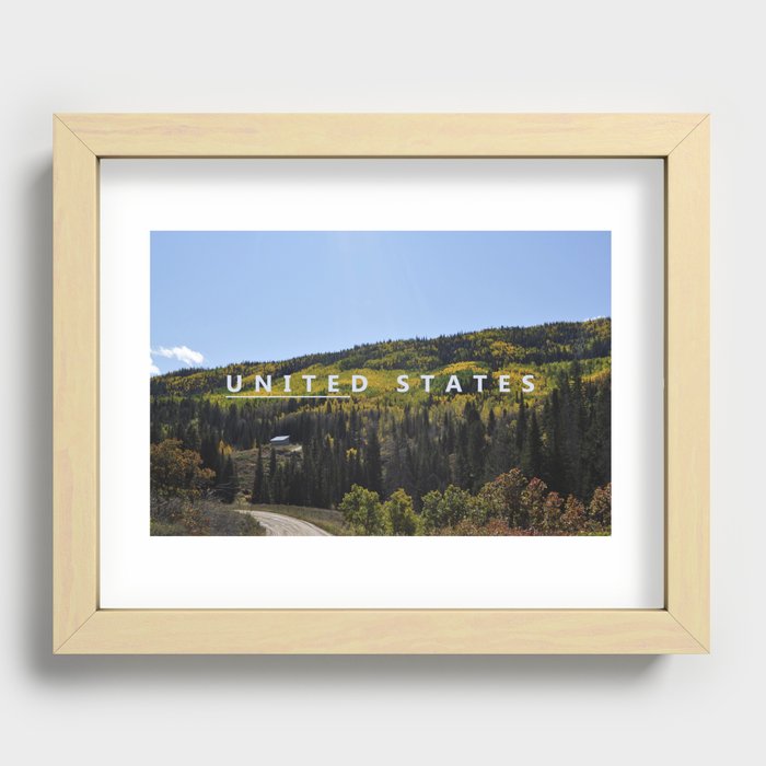 Unite the States Recessed Framed Print
