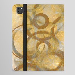 So Happy In Love with Gold iPad Folio Case