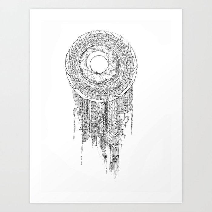 Get Wallpaper Shifting Moon Tide Dream Catcher Mandala Art Print By For Android Free